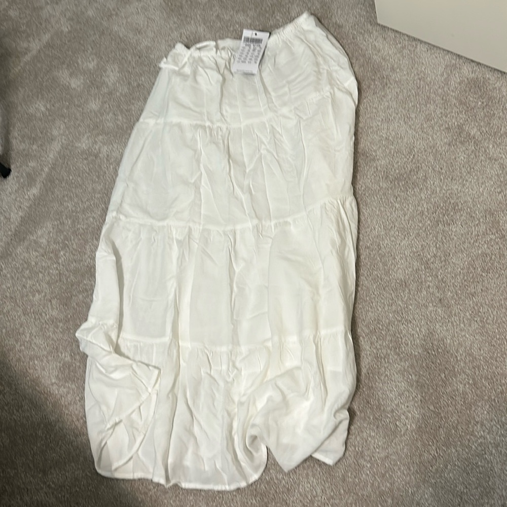 Brandy Melville white cotton skirt